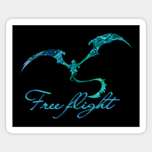 dragon flight Sticker